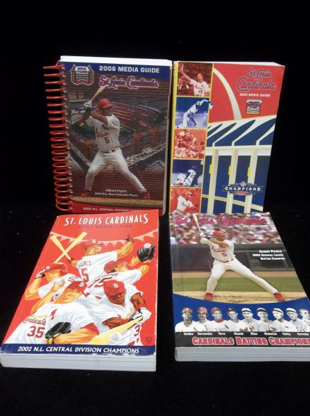 2003- 2006 St. Louis Cardinals Media Guides- All 4 guides