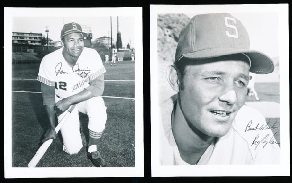 1969 Seattle Pilots Bsbl.- 7 Asst., 6 Diff. Approx. 4” x 5” B/W Photos