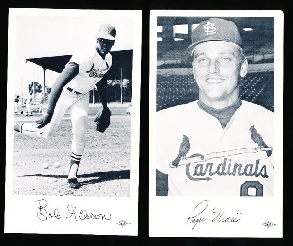 Late 1960’s St. Louis Cardinals Bsbl. Team Issued Postcard Sized Photos- 47 Diff.