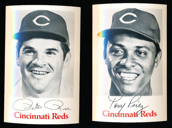 1970 Cincinnati Reds Bsbl. Team Issued Postcard Sized Photos- 30 Diff.