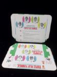 1977 Burger King Funmeal Bsbl.- 3 Complete Cincinnati Reds Card Sets of 9 Cards in Original Trays