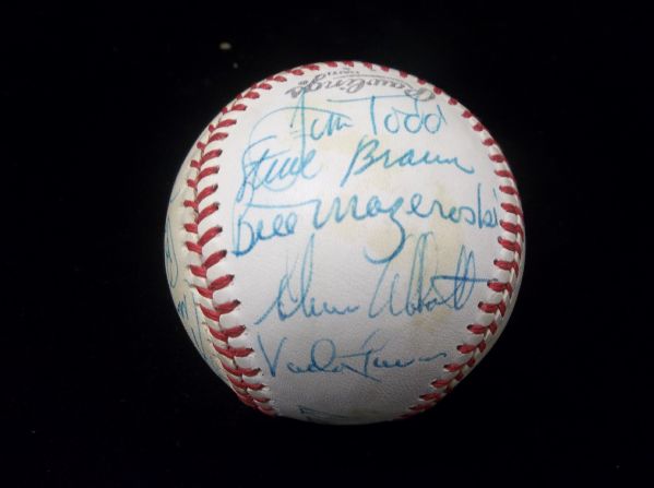 1978 Seattle Mariners Autographed Rawlings Official League Baseball- 23 Signatures 