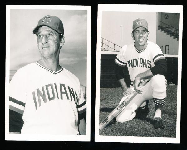 Early 1970’s Cleveland Indians Bsbl. Flat Postcard-Sized Issue- 11 Diff. Cards