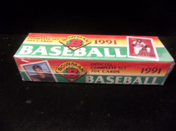 1991 Bowman Bsbl.- 1 Complete Factory Set of 704 Cards