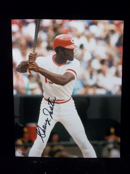 George Foster Autographed Cincinnati Reds Bsbl. Color 8” x 10” Photo
