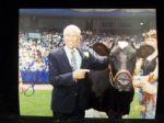 Phil Rizzuto Autographed “Farm Day” Bsbl. Color 8 x 10 Photo w/a “Holy Cow” Inscription- SGC Authenticated