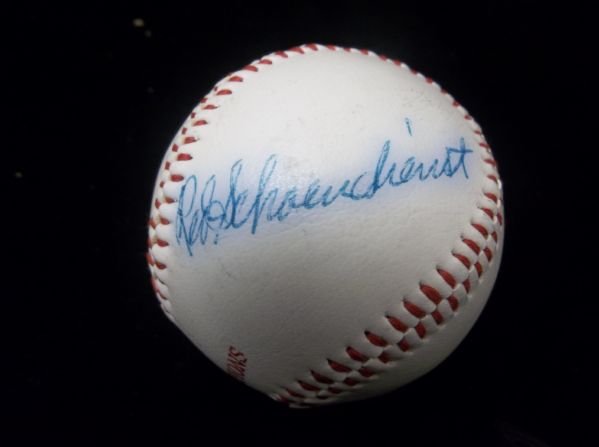 Red Schoendienst Autographed Wish-Bone St. Louis Cardinals 1982 Champions Baseball