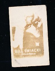 1948 Topps Magic Photo Ftbl. #4C Bill Swiacki, Columbia