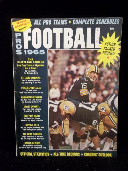 1965 Sports Quarterly Pros Football 1965 Magazine- Bart Starr Cover