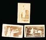 1948 Topps Magic Photo Wrestling- 3 Diff. Cards