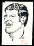 Murray Olderman Original Drawing- Red Miller, Football