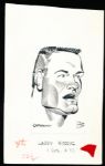 Murray Olderman Original Drawing- Larry Morris, Football