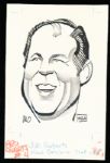 Murray Olderman Original Drawing- J. D. Roberts, Football