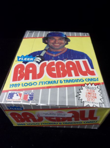 1989 Fleer Baseball- 1 Unopened Wax Box