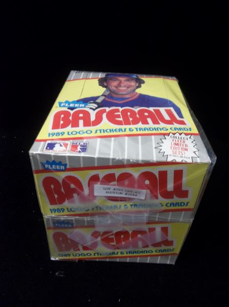1989 Fleer Baseball- 2 Unopened Wax Boxes