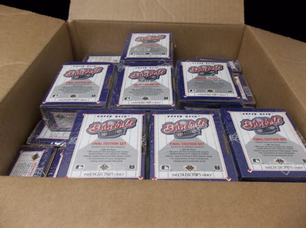 1991 Upper Deck Baseball Factory Sealed Final Edition Sets of 100 Cards- 31 Sets
