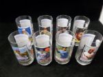 1993 McDonald’s “All-Time Greatest Team” 6” Tall Drinking Glasses Near Complete Set- 8 of 9