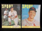 July 1950 Sport Magazine, July 1952 Sport Magazine- Both Stan Musial covers