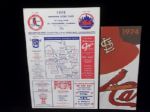 1974 St. Louis Cardinals- Spring Training Program vs. Boston Red Sox
