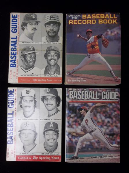 Sporting News Baseball Guides- 3 Diff.