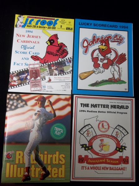 1994 St. Louis Cardinals Minor League Baseball Pub & Sked Lot