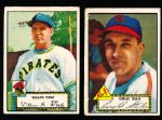 1952 Topps Baseball- 2 Diff. Low# Black Backs