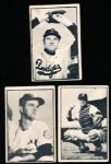 1953 Bowman Baseball Black & White- 4 Diff.