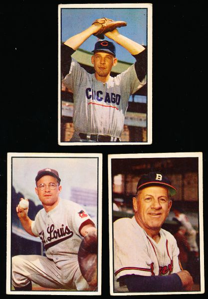 1953 Bowman Baseball Color- 4 Diff.