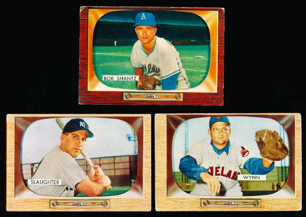 1955 Bowman Bsbl.- 20 Diff. Cards