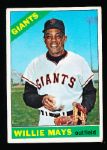 1966 Topps Bb- #1 Willie Mays, Giants