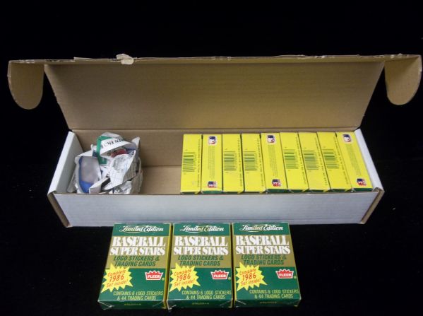 1986 Fleer “Baseball Super Stars” Small Boxed Factory Sets of 44 Cards- 12 Sets