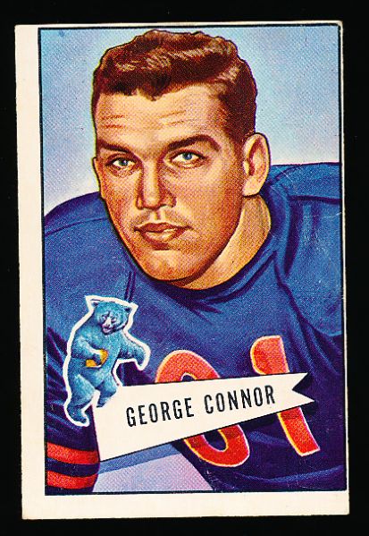 1952 Bowman Large Fb- #19 George Connor, Bears- SP