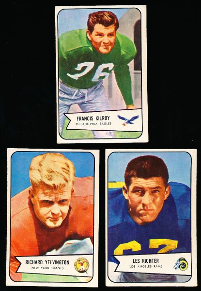 1954 Bowman Football- 8 Diff.