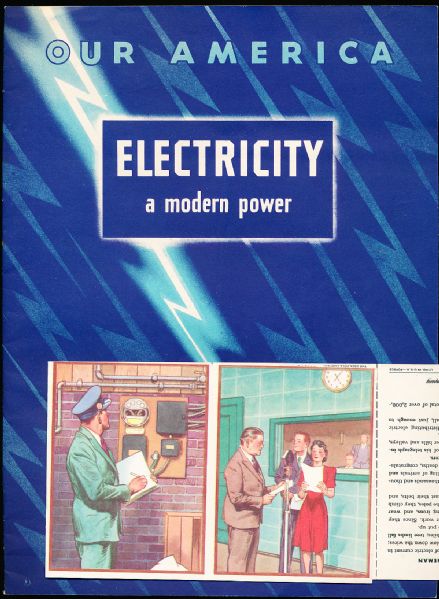 1942 Coca-Cola Our America Series “Electricity” (F213 Series) Complete Set of 20 “Pictures” with Original Booklet