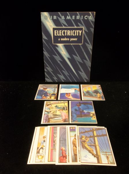 1942 Coca-Cola Our America Series “Electricity” (F213 Series) Complete Set of 20 “Pictures” with Original Booklet