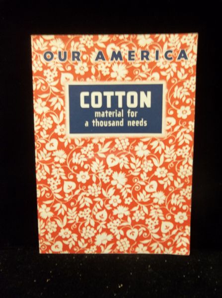 1943 Coca-Cola Our America Series “Cotton: Materials for a Thousand Needs” (F213 Series) Booklet with Glued in “Pictures” Set