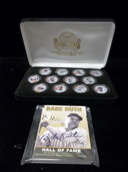2005 Merrick Mint Colorized “Baseball Legends” Quarters- 1 Set of 12 Coins