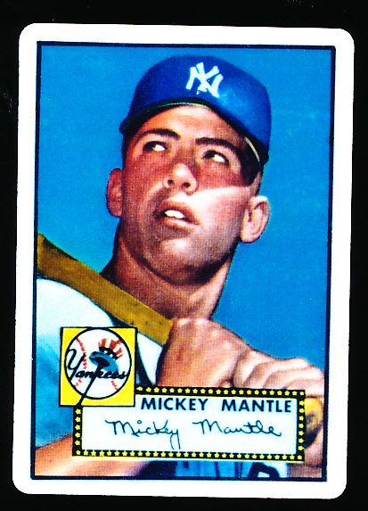 R&N China 1952 Topps #311 Mickey Mantle Porcelain Card
