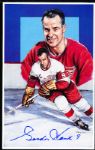 1992 Diamond Connection Hall of Fame Legends Art Card- #9 Gordie Howe, Red Wings- Autographed