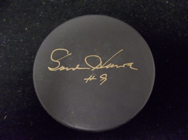 Gordie Howe Autographed Flower Hospital Sports Medicine Center Puck