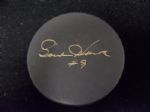 Gordie Howe Autographed Flower Hospital Sports Medicine Center Puck