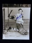 Harry Lumley Autographed Sepia 11 x 14 Photo