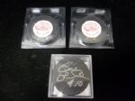 3 Asst. Autographed Hockey Pucks