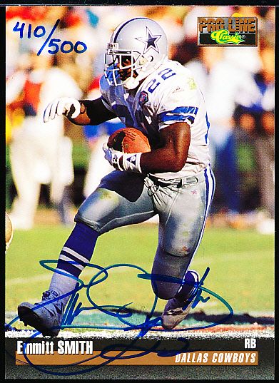 1995 Pro Line Ftbl. “Autographs”- Emmitt Smith, Cowboys