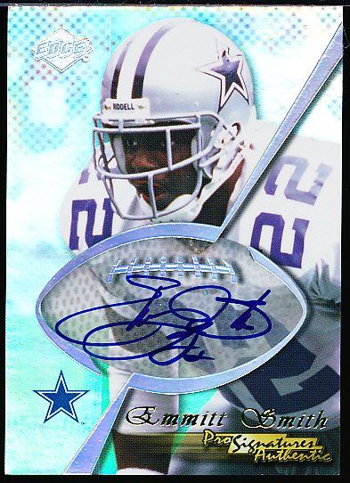 1998 Collector’s Edge 1st Place Ftbl. “Pro Signature Authentics” #ES Emmitt Smith, Cowboys- #2/50!