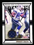 2002 Pacific Titanium Post-Season Ftbl. “Game Jersey” #88 Emmitt Smith, Cowboys