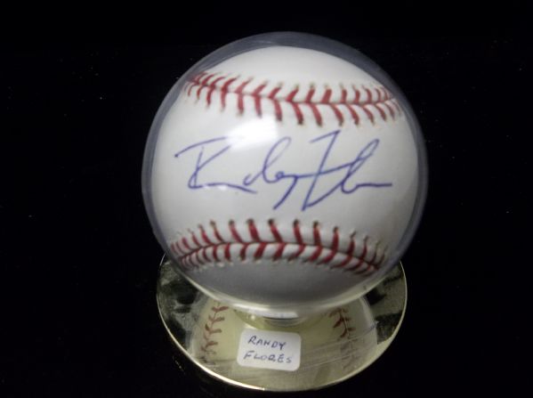 Randy Flores Autographed Official MLB Bud Selig Baseball