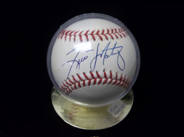 Tino Martinez Autographed Official MLB Bud Selig Baseball