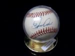 Edgar Renteria Autographed Official NL Leonard Coleman Baseball