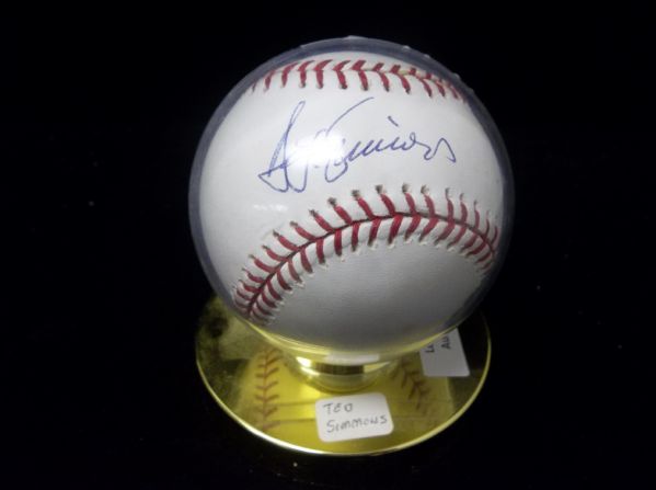 Ted Simmons Autographed Official MLB Bud Selig Baseball